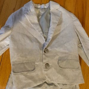 Cute little boys linen suit, 2T.